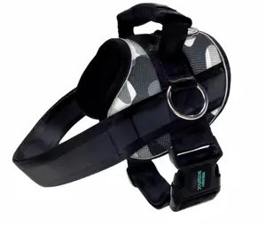 Joyride 2.0 Black and White Camo B grade Outlet – Easy On No Pull Army Dog Harness for Large Dogs German Shepherd Reflective Side Rings Strong Handle Training Vest