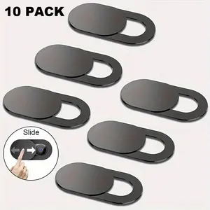 10pcs Camera Lens Protective Cover, Mobile Phone Lens Anti-Theft Anti-Peeping Privacy Cover for Smartphones, Durable Plastic, Easy Install Slide-On Design, Camera Phone Accessories