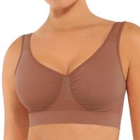 Light Coffee Wider strap unpadded bra