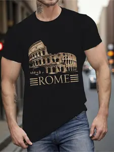 Men's Vintage Rome Italy T-Shirt - Colosseum  Ital