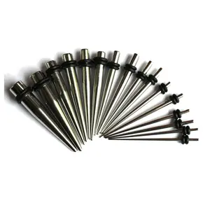Steel Tapers EAR STRETCHING KIT 0g-14g -8 PAIRS