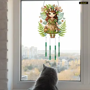 2D FlatAcrylic 2D Flat DIY Special Shape Hanging Diamond Art Kits Diamond Painting Set Rhinestone Diamond Art Window Pendants Window HangiDiamond Painting Kit is Suitable for Decorations. Create Unique DIY Handicrafts, Making Gifts Distinctive and Unique!