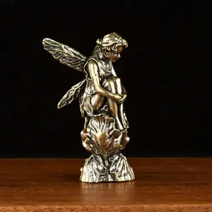 Angel Wings Copper Statue, Angel Wing Design, Handmade Collectible Decorative Item, Fine Feather Details, Indoor Outdoor Home Decoration, No Power Needed, Feather Figurine, Decorative Figurines
