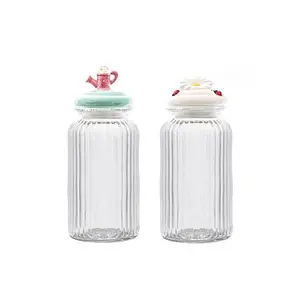 10 Strawberry Street 2-pc. Daisy & Watering Can Knob Canister