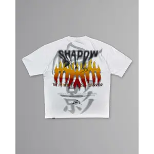 OVERSIZED FLAME LEGACY TEE WHITE