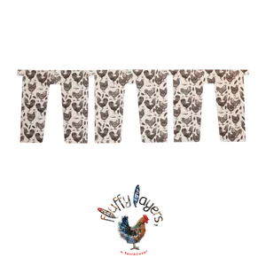 Fluffy LayersCurtains for RentACoop Nesting Box Suite - Vintage Flock