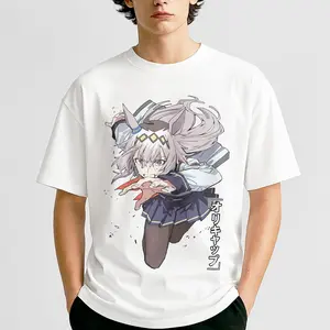 Oguri Cap Graphic Tee from Umamusume: Pretty Derby on Our Heavy Cotton Unisex T-Shirt – Soft Comfort, Streetwear Style, and Bulk Wholesale Orders Fabric Menswear