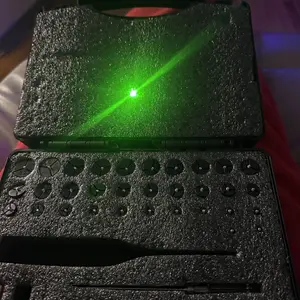 Professional fo Laser Bore Sight Kit with 32 Adapters fit 0.17 to 12GA Calibers, Red or Green Bright Bore fo Sighter Laser with Button Switch, fo Powerful Support for Hunting mini bow archery