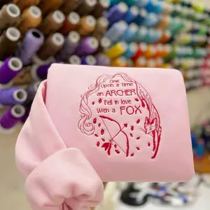 The Fox Embroidered Sweatshirt, The Fox Shirt, Once Upon A Broken Heart Embroidered Shirt, Book Lover Shirt, Bookish Gift, Book Club