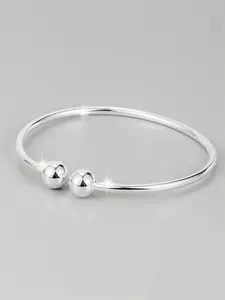 Stainless Steel Bangle Bracelet, Adjustable Open Design, Simple Style, Unisex Fashion Jewelry for Party & Daily Wear