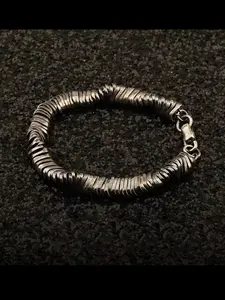 New Men's Bracelet, Trendy Twisted Retro Hip Hop Design, Unique Unisex Dark Vanguard Style, Vintage Aesthetic Jewelry