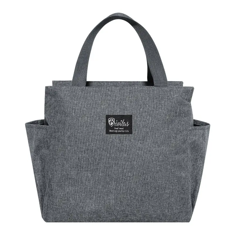 B-label double pocket lunch bag [grey]