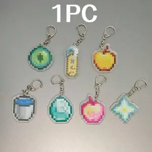 Game-Themed Keychain, Room Decor Charm, Party Gift, Festive Small Present, Perfect Accessory for Gamers & Collectors, Collectible Item, Gaming