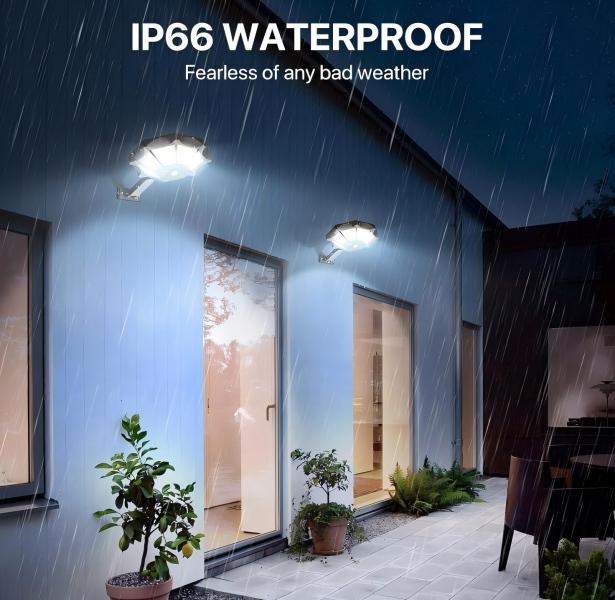 Solar Powered Decorative Garden Light 8 Sides LED Outdoor Decor Waterproof Romantic Ambience Light Unique Holiday Party Gift for Patio Yard Pathway Lawn Home Decor