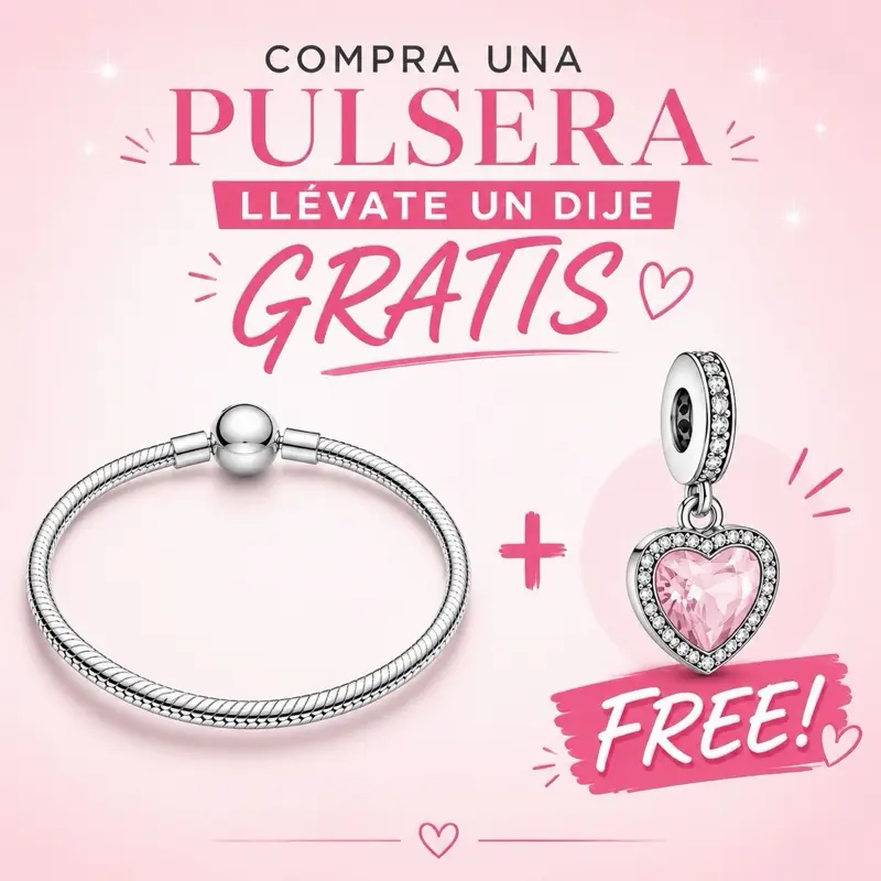 Silver Plated Snake Chain Bracelet + FREE Charm Gift