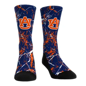 NCAA Auburn Tigers - Cracked Marble Rock 'Em Socks