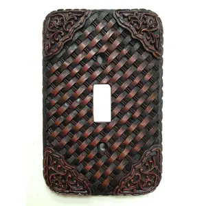 Tooled Resin Weaver Single Switch Wall Plate