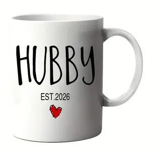 1pc ized 2025 Couple Mugs - Mr & Mrs Wedding Gifts with Names/Photos, Mugs Suitable for Valentine's Day, New Year, Easter - New Spouse, Parents