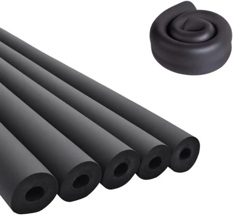 Pipe Insulation Foam Tube 1 Inch ID x 3/8 Inch Thick 6Ft Black Tubing for Outdoor Water Pipe AC Unit Guitar Stands Exercise Machine Handle and Roof Rack