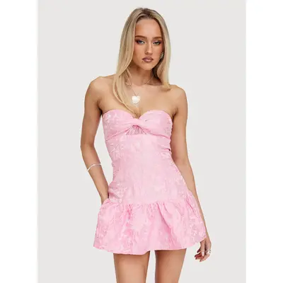 open lace back dress Butacup Frill Mini Dress Yellow