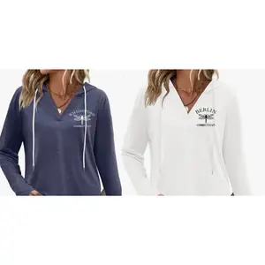 Dragonfly Long Sleeve Hooded Shirt Personalized With Your Hometown hoodies women