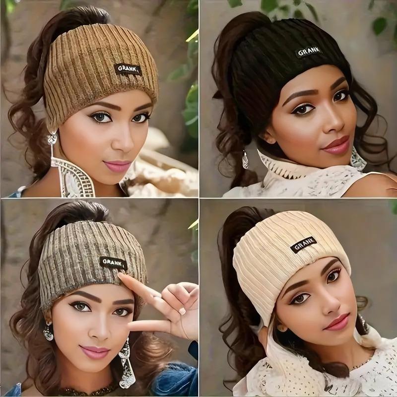 【New year gift】GRANK Women's Soft Stretchy Headbands 4-Pack Cozy Ear Warmers for Cold Weather Stylish Hair Accessories for Everyday & Formal Wear X-Static Material