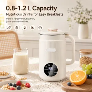 8-in-1 Multifunctional Automatic Nut Milk Machine&Coffee Maker, 32oz Auto Self-Cleaning, Delay Start, Keep Warm, Boil Water – Stainless SteelSummerVibes