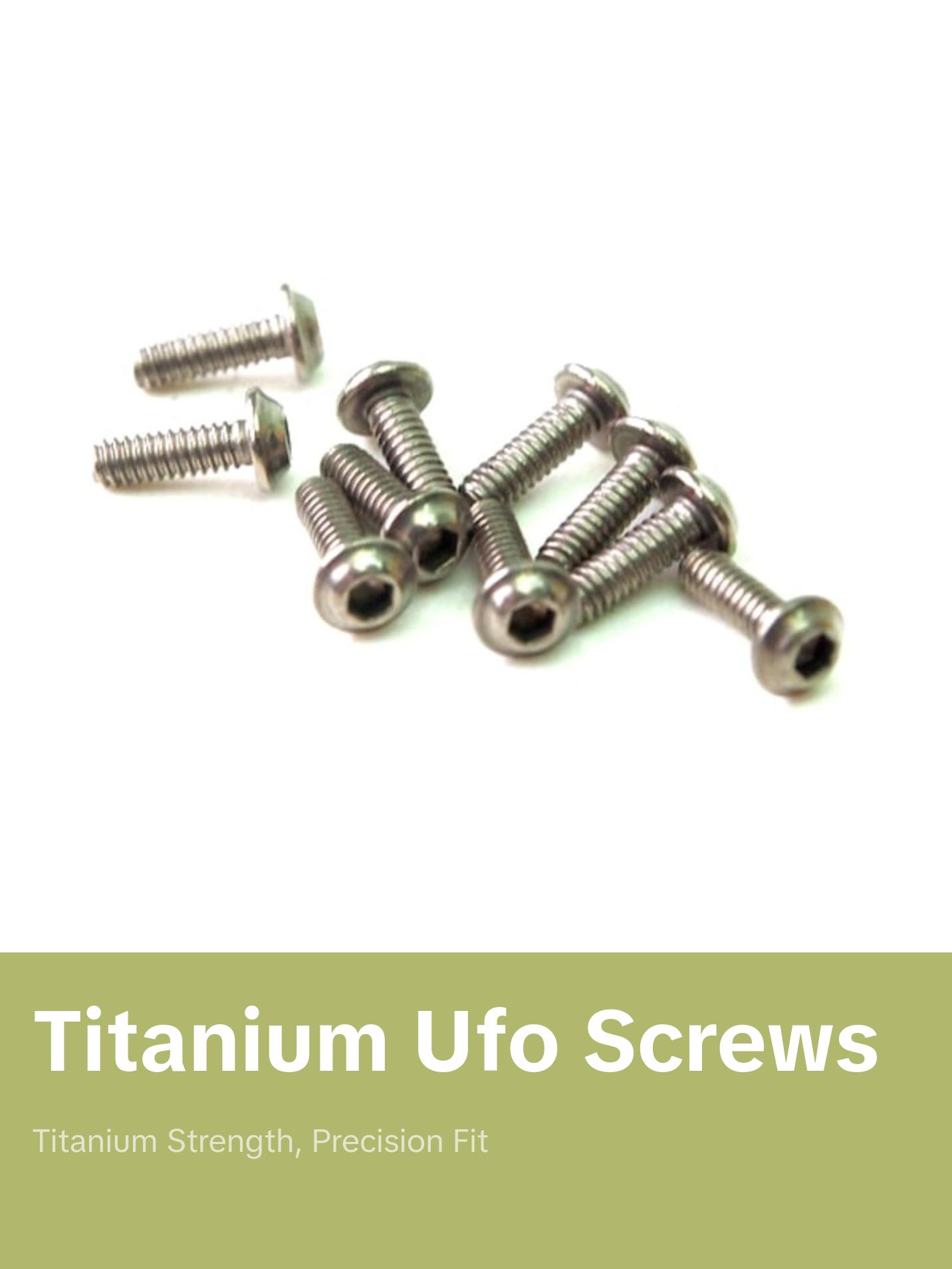 PN Racing M2x6 Titanium UFO Head Hex Machine Screw (10pcs)