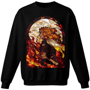 Kyojuro Rengoku Anime – Flame Hashira’s Burning Resolve Classic T-Shirt, Cute Anime Tee,Cute Chibi Shirt, Anime Fans Tee, Anime Character Tee Gift For Her Him 251013