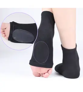 Achilles Fasciitis Heel Protector Compression Padded Sleeve Socks Premium Gel Heel Socks Achilles Tendon Support Compression Socks for Bursitis Tendonitis Dry Cracked