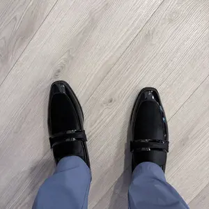 Bruno Marc Formal Mens Patent Loafers - Classic Tuxedo Dress Shoes for Wedding Business Party in Rich Colors Round Toe Slip On Plain Pattern Removable Insole