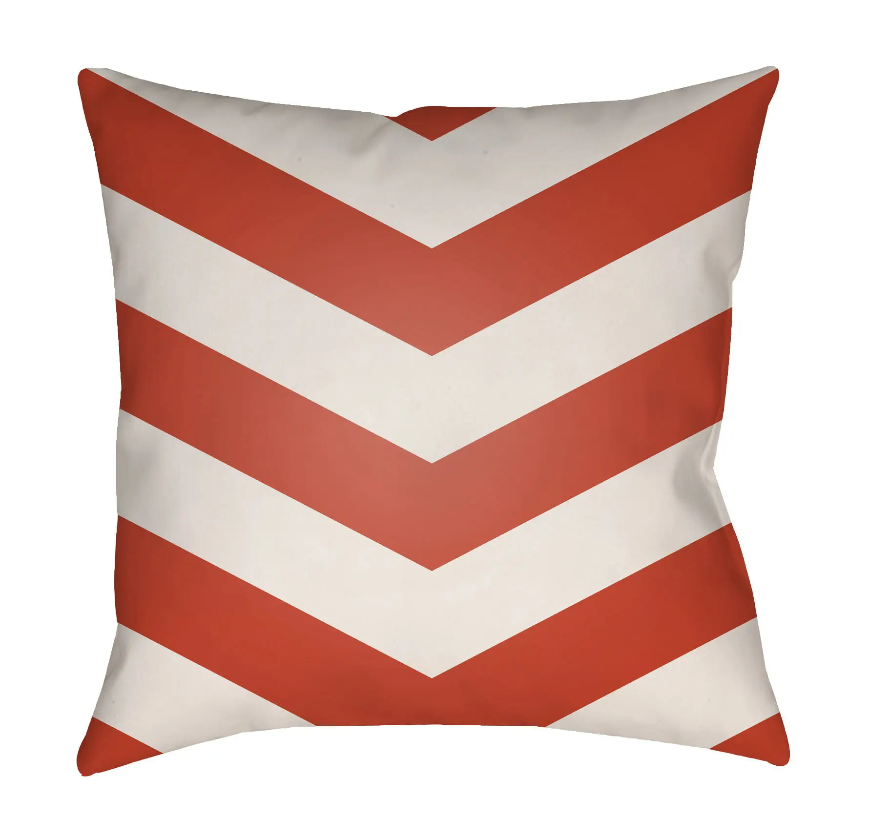 Artistic Weavers LTCH1006-1616 Litchfield Square Pillow, Poppy Red & Ivory - 16 x 16 ft.