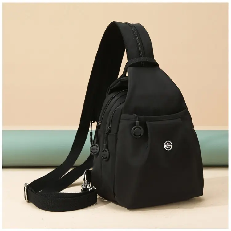 Women's Versatile Crossbody Sling Bag, Casual Oxford Cloth Multi-Compartment Backpack with Adjustable Strap, Versatile Bag, Casual Vibes, Bags For Everyday