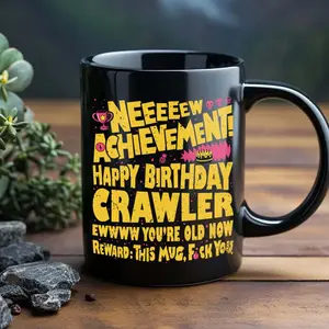 New Achievement Ceramic Mug 2-sided, Dungeon Crawler Carl Coffee Mug, Birthday Gift for Crawlers, New Achievement Merch
