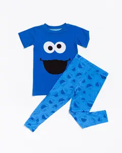 Sesame Street Cookie Monster Short Sleeve Pajama Set