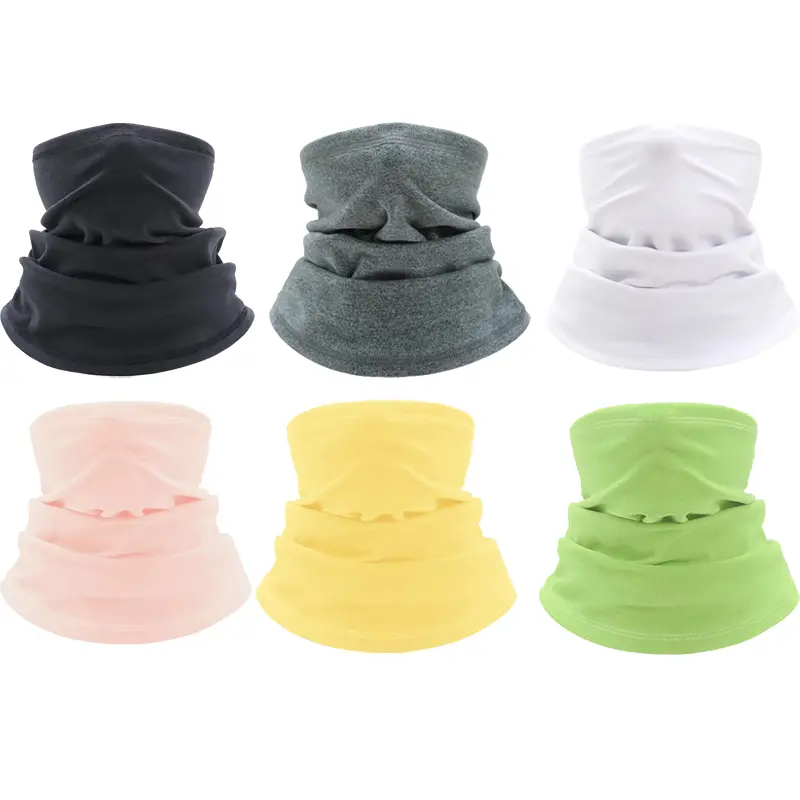 6-piece Set of Winter Warm Fleece Neck Gaiters, Suitable for Skiing, Running, and Other Sports; Can Be Used As A Scarf, Face Mask, or Windproof and Warm Headwear for Men and Women During Cycling.