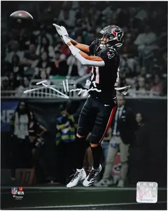 Jayden Higgins Houston Texans Autographed 8" x 10" Touchdown Catch Spotlight Photograph - Fanatics Authentic Certified