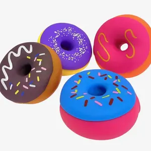 Colorful Donut-shaped Stress Relief Toys with Sprinkles and Icing for Fun and Relaxation