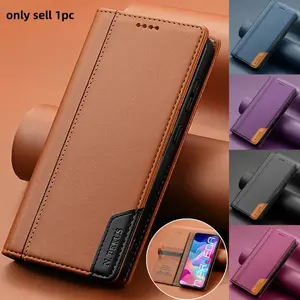 Magnetic Flip Leather Case For Samsung Galaxy S26 S25 Edge S24 S23 Ultra S22 S21 FE S20 S10 Plus Note20 A17 A16 A56 Wallet Cover