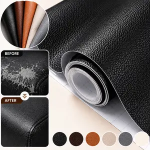 SML 20x54 Inch Self Adhesive Leather Repair Patch Waterproof PU Leatherette Sticker for Sofa Large Invisible Leather Patch for Car Seat and Furniture Upholstery Peel-and-Stick