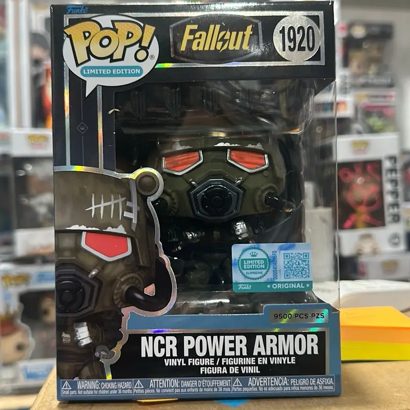 Funko Pop Fallout TV/Movie Character NCR Power Armor Vinyl Figure - Limited Edition Unisex Collectible Figurine, 12+ in, 9500 Pcs, Sold Out