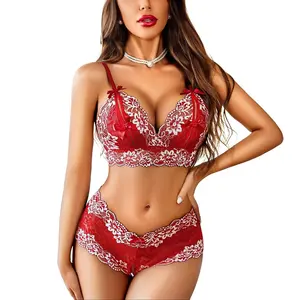 Avidlove Women Lace Lingerie Matching Bra and Panty Set Underwear 2 Piece Strappy Babydoll S-XXL