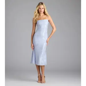 Chic Masterpiece Low Back Lace Midi Dress