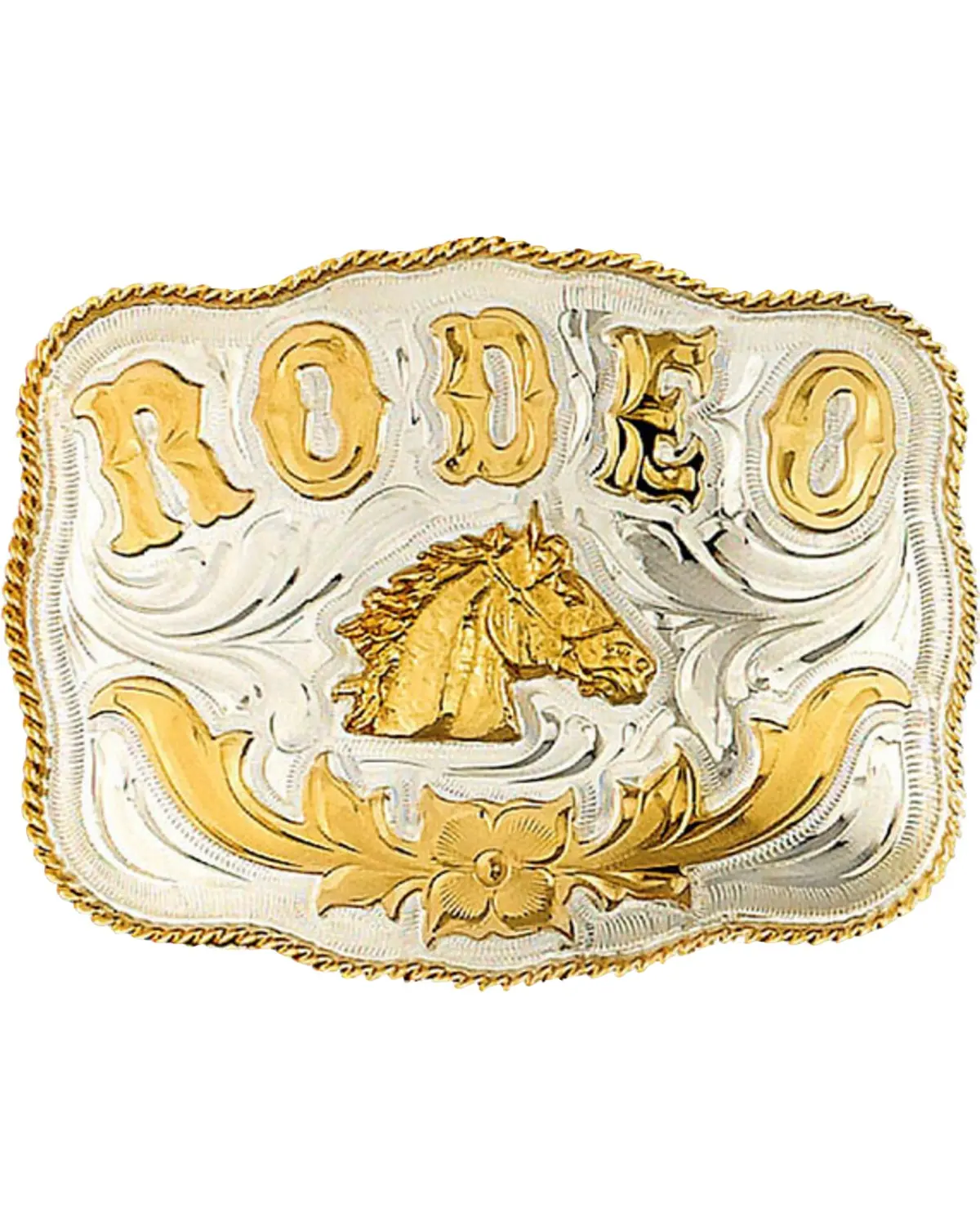 Western Express Men's Men'S Silver Rodeo Horsehead Belt Buckle - Fr-895