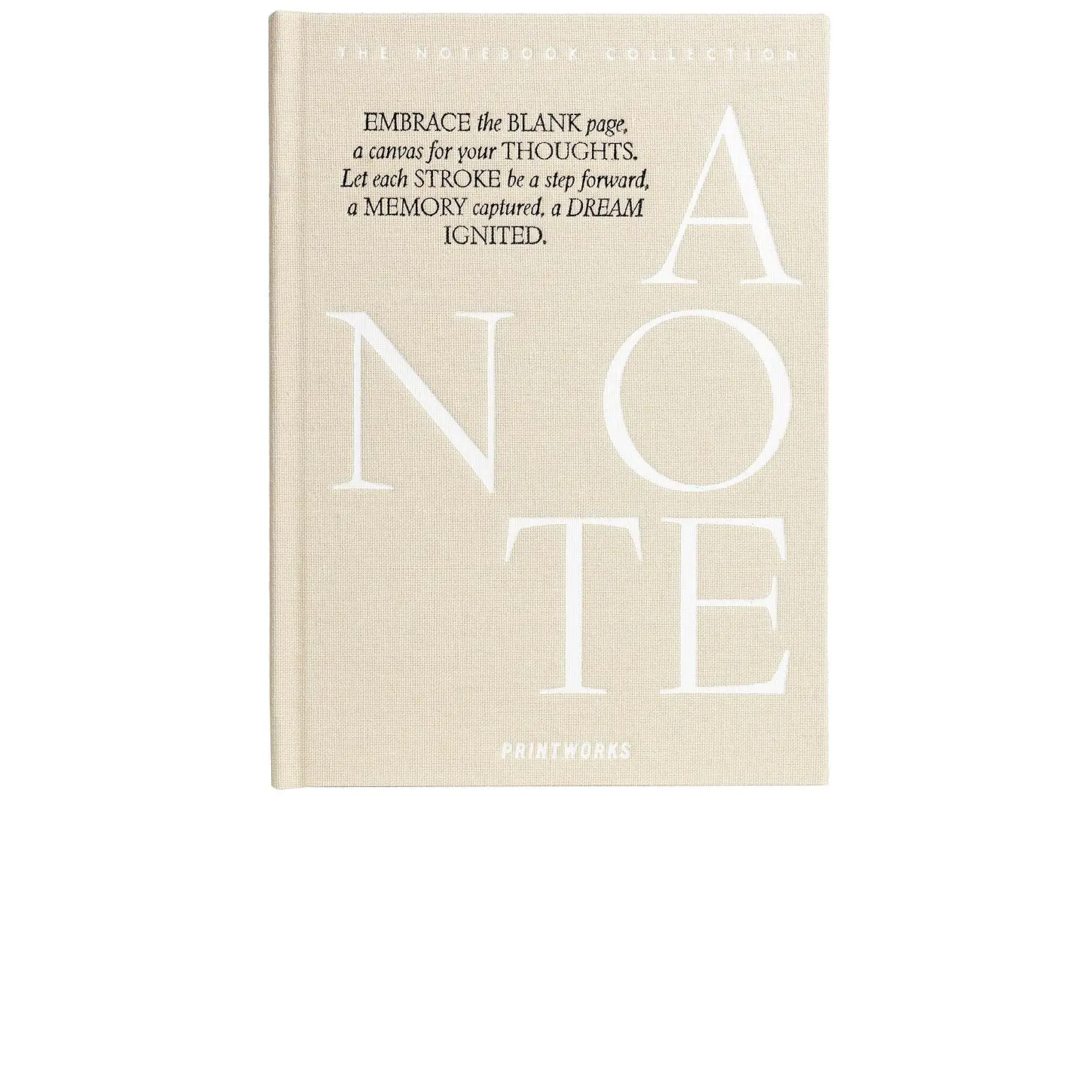 Printworks Just A Note Notebook in Beige Printworks Just A Note Notebook in Beige
