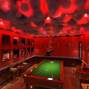 K-Multi-Color RGBIC Thunder Cloud Ceiling Light – Music Sync, Shape-Adjustable, USB Powered, Push Button Control, Plastic Shade, Flush Mount, Close to Ceiling – Ideal for Bedroom, TV, and Gaming Room Decor- 40