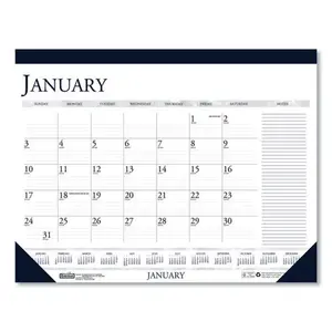 House of Doo HOD Recycled Two-Color Monthly Desk Calendar with Large Notes Section