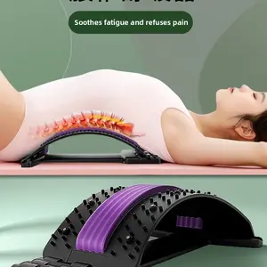 Lumbar Soother Lumbar Traction Stretcher Spine Correction Back Massage Artifact Spinal Support Exercise Equipment Adjustable Body Care