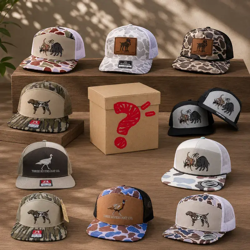 [ COMBO BUY 1 GET 2 ] One Hat Sent Per Order, Hunting Trucker Hat, Pointer Dog Snapback, Pheasant Hunting Hat, Duck Camo Flat Bill Cap, Wild Boar Hunter Hat