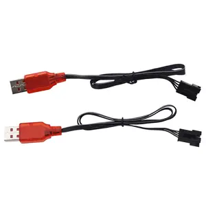2 Pack SM-4P Toy Charger Cable Compatible with Some Gel Toys or Some RC Cars/Cable 2
